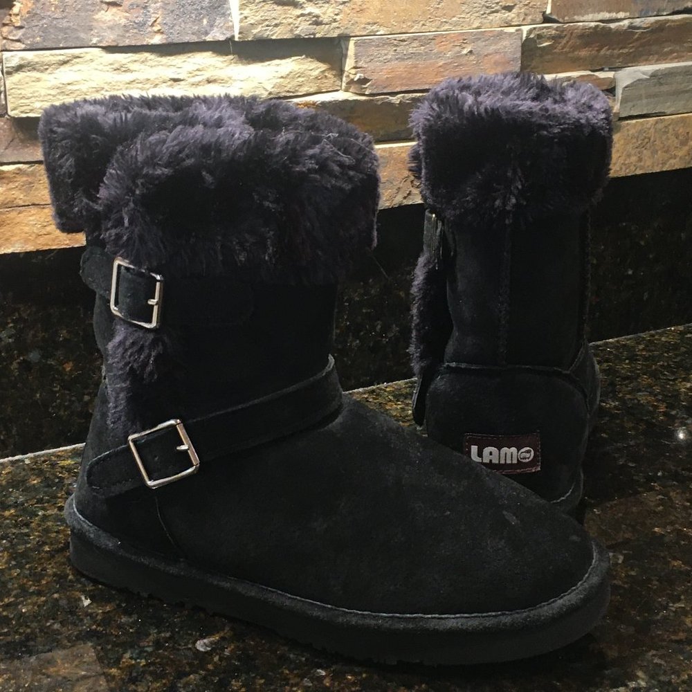 Women's LAMO Black Boots, Size 7, Brand New